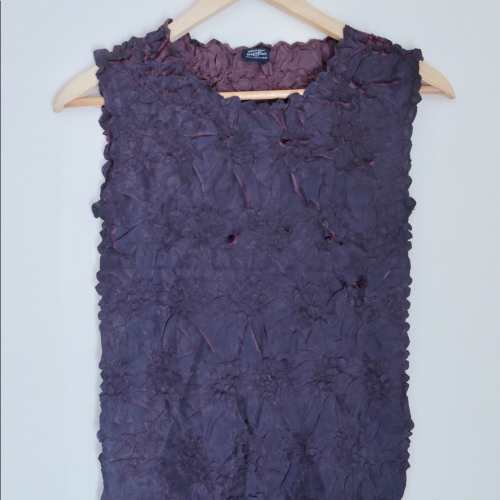 VINTAGE Popcorn Top by Origami Scarf